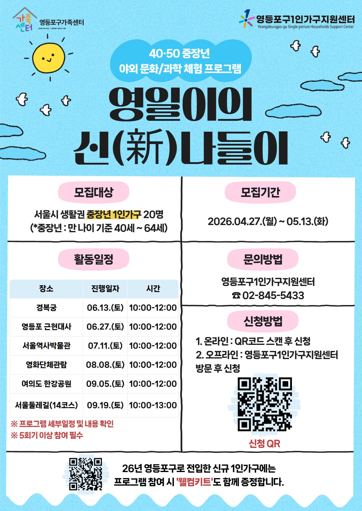 영일이의 신(新)나들이 참여자 모집(4050 중장년 야외 프로그램)